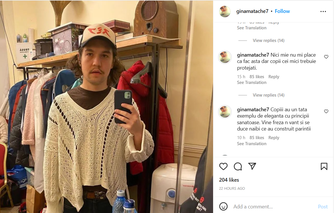 Motivul pentru care Gina Matache l-a ironizat pe noul iubit al fiicei sale