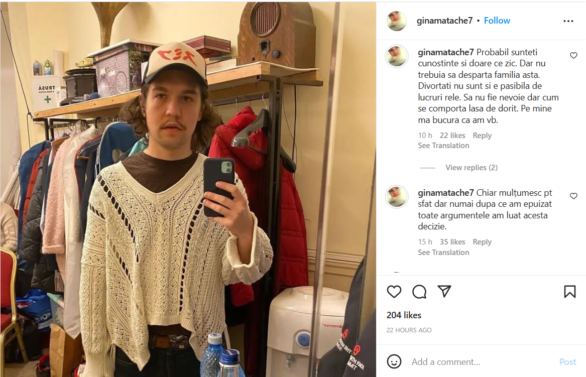 Motivul pentru care Gina Matache l-a ironizat pe noul iubit al fiicei sale