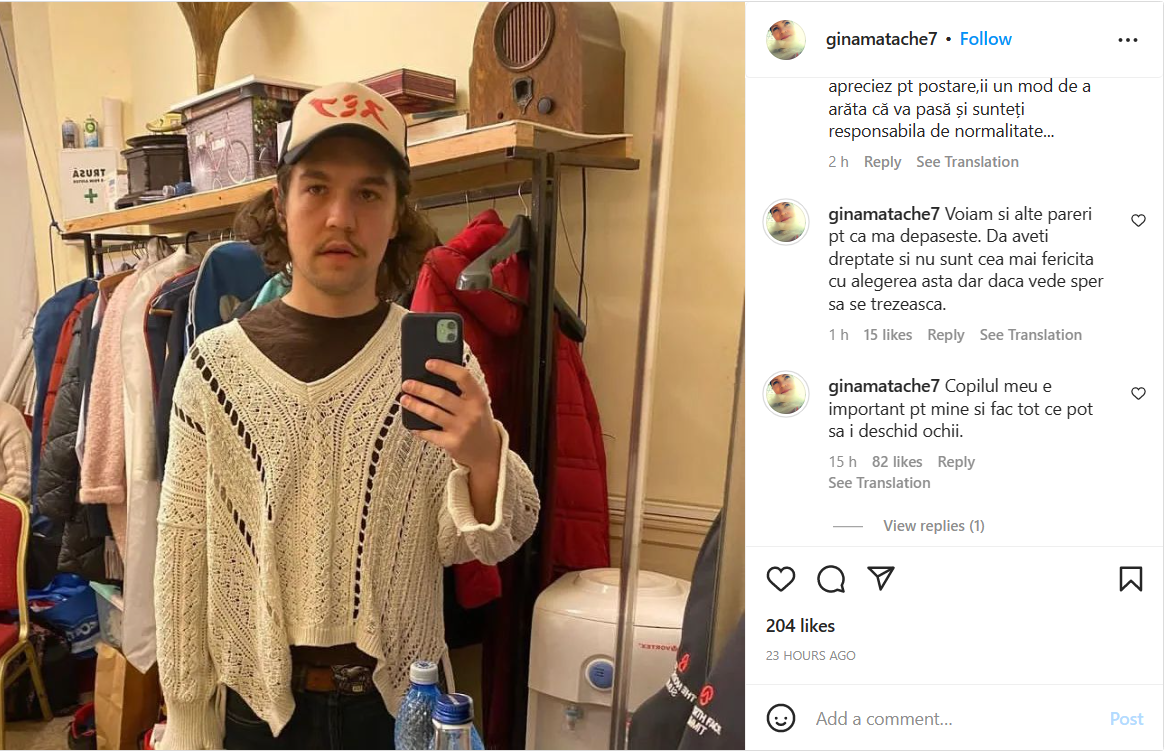 Motivul pentru care Gina Matache l-a ironizat pe noul iubit al fiicei sale