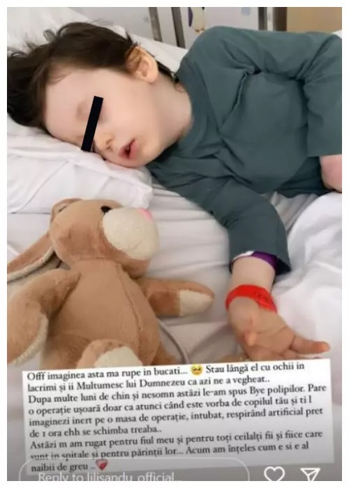 Prin ce intervenție chirurgicală a trecut, la doar 2 ani, fiul lui Lili Sandu
