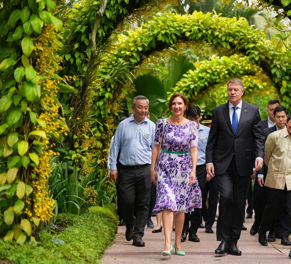 Rochia cu care Carmen Iohannis a făcut furori în Singapore