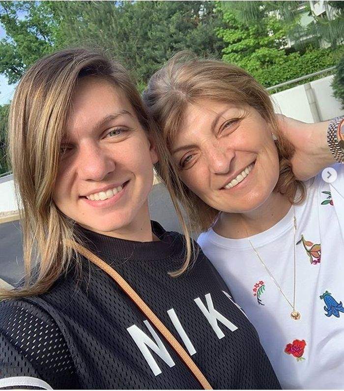 Simona Halep și mama sa, imagine de colecție