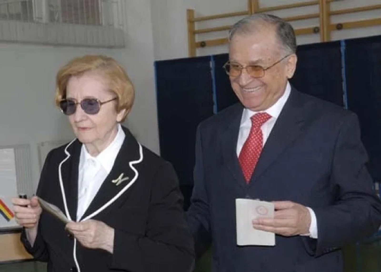 Ion Iliescu și soția sa, Nina
