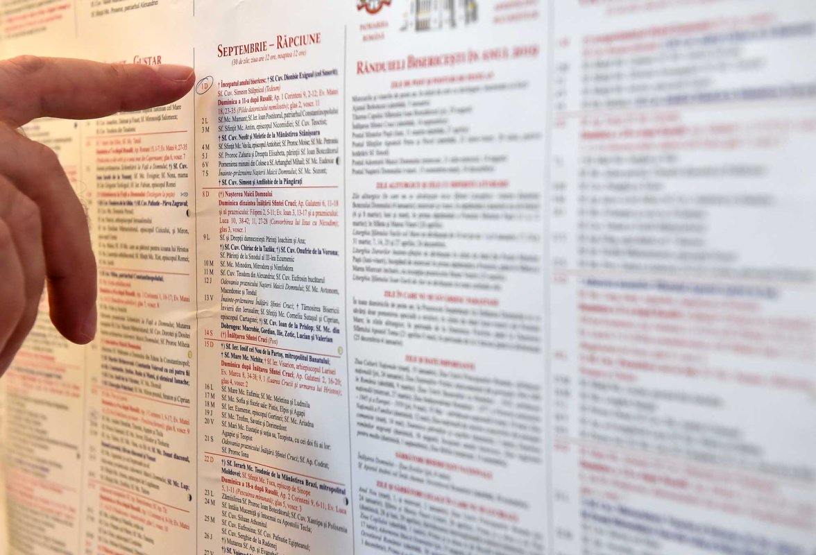 Nu arunca la gunoi calendarul ortodox vechi