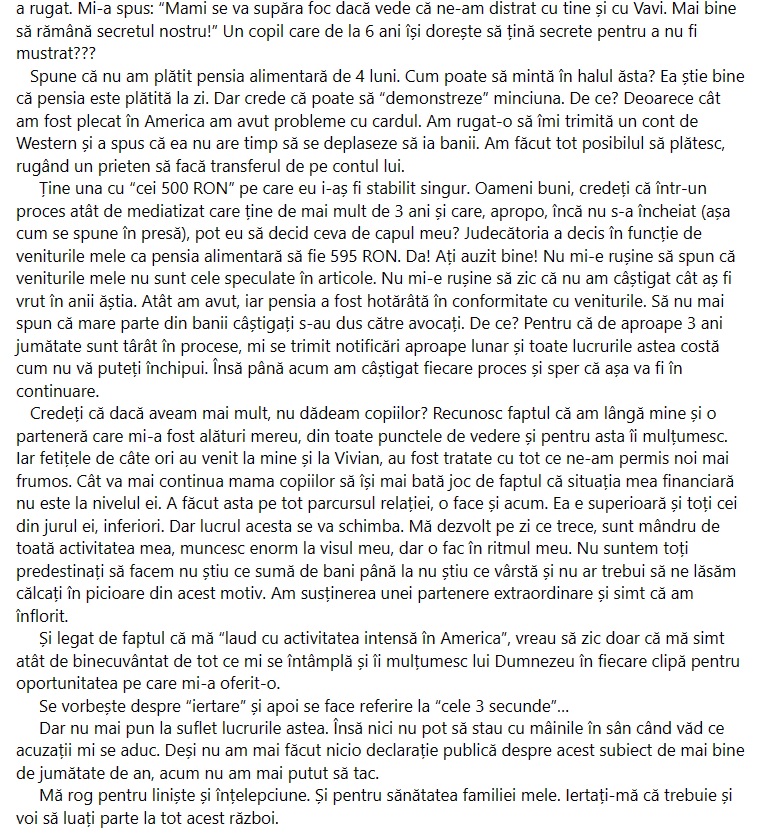 Andreea Bălan și George Burcea, din nou la cuțite! Ce spune actorul, despre pensia alimentară de 500 de lei. Sunt acuzații dure între cei doi
