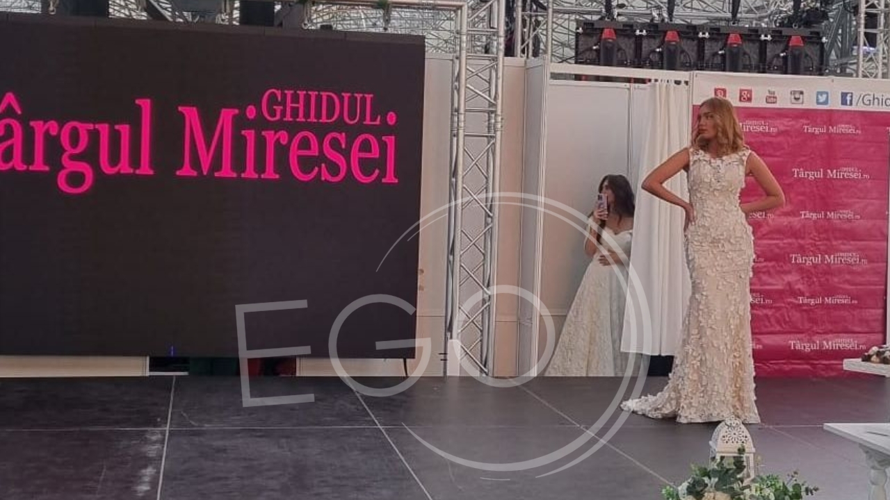 Maria Constantin a îmbrăcat rochia de mireasă