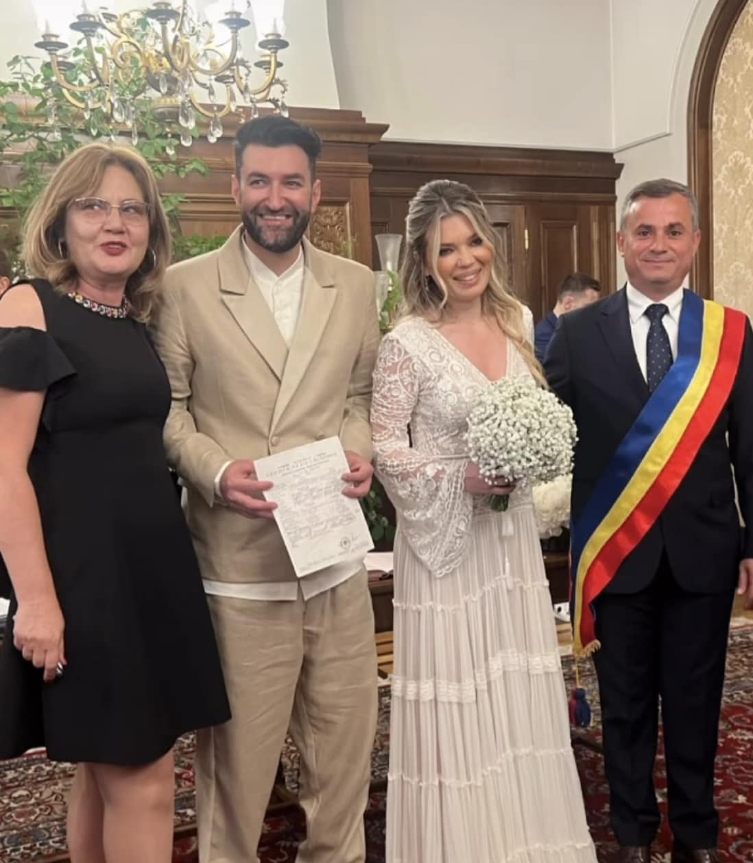 Primele imagini de la nunta dintre Gina Pistol și Smiley. Ce rochie de mireasă a îmbrăcat vedeta, a atras toate privirile