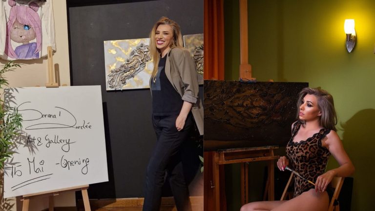 Sorana Darclee a așteptat 4 ani până să-și expună tablourile și hainele pictate. „Recordul este de 36 de ore, în care nu tu somn, nu tu mâncat” VIDEO EXCLUSIV