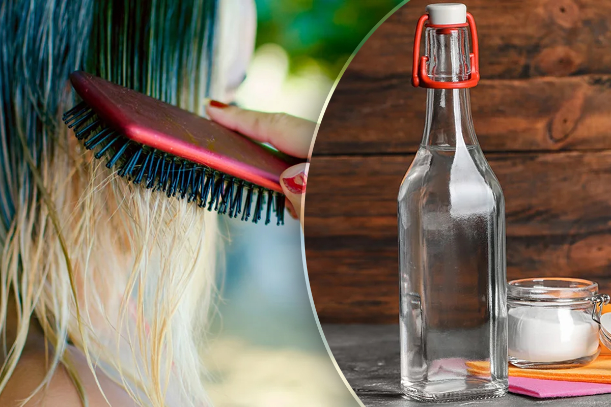 De ce să pui oțet pe peria de păr