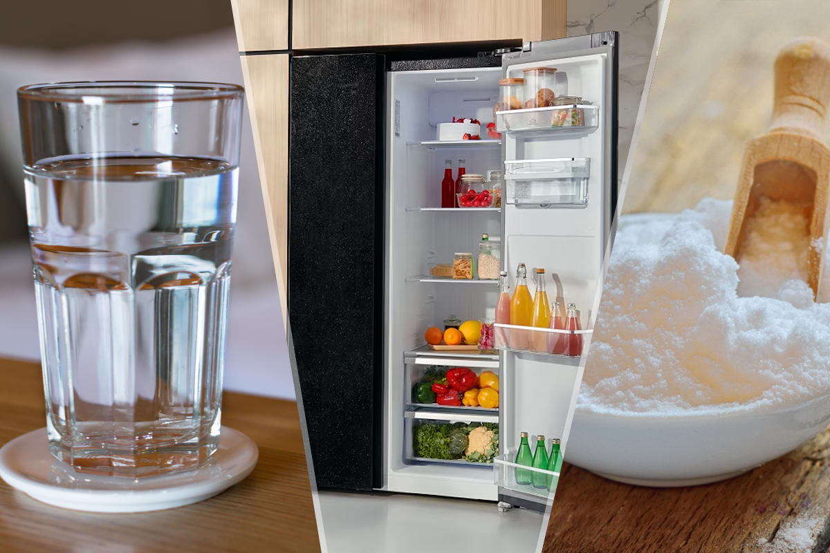 De ce să pui un pahar cu apă și bicarbonat de sodiu în frigider. Trucul extraordinar de mare ajutor