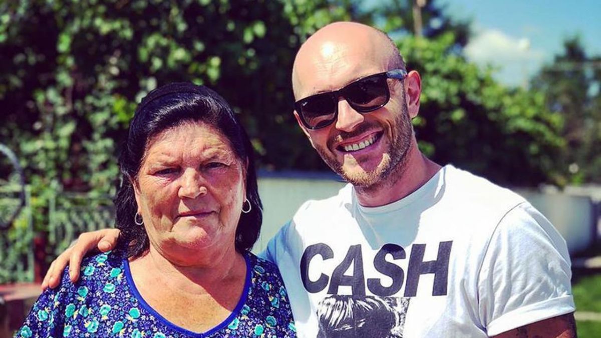 Catalin Bordea si bunica lui