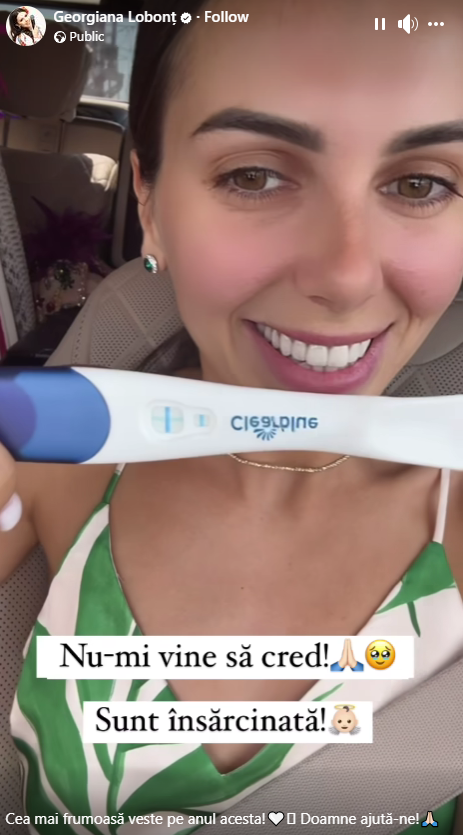 Georgiana Lobonț este însărcinată pentru a treia oară: ”Tremură carnea pe mine”