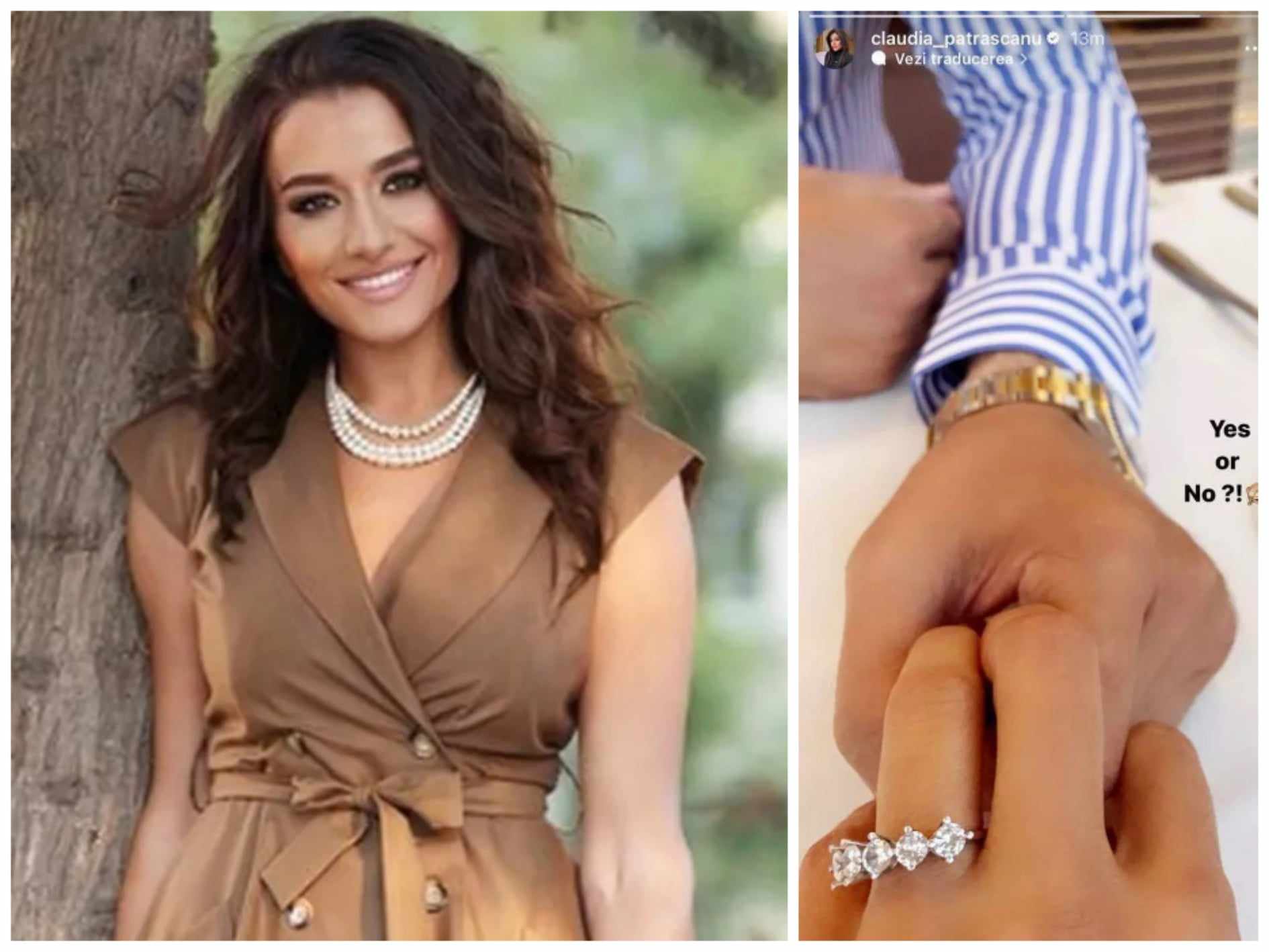 Inelul cu care s-a afisat Claudia Patrascanu