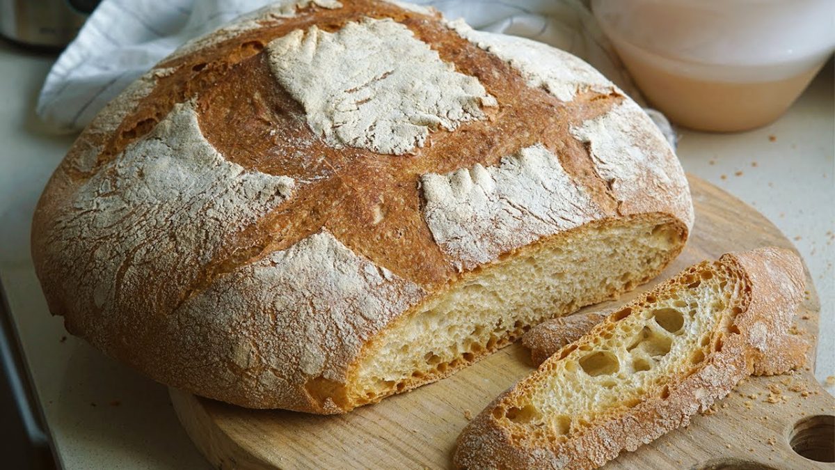 Rețeta de pâine fără frământare