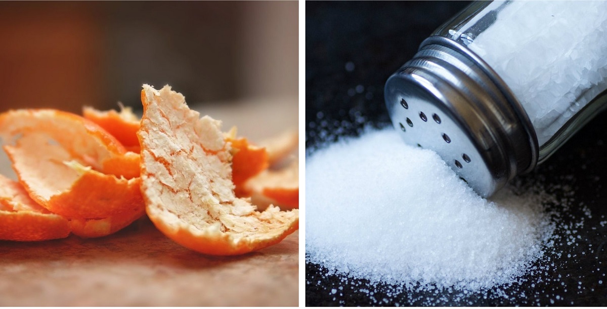 A pus o lingura de saare si cateva coji de portocala in frigider. Trucul e uimitor, te scapa de o mare problema