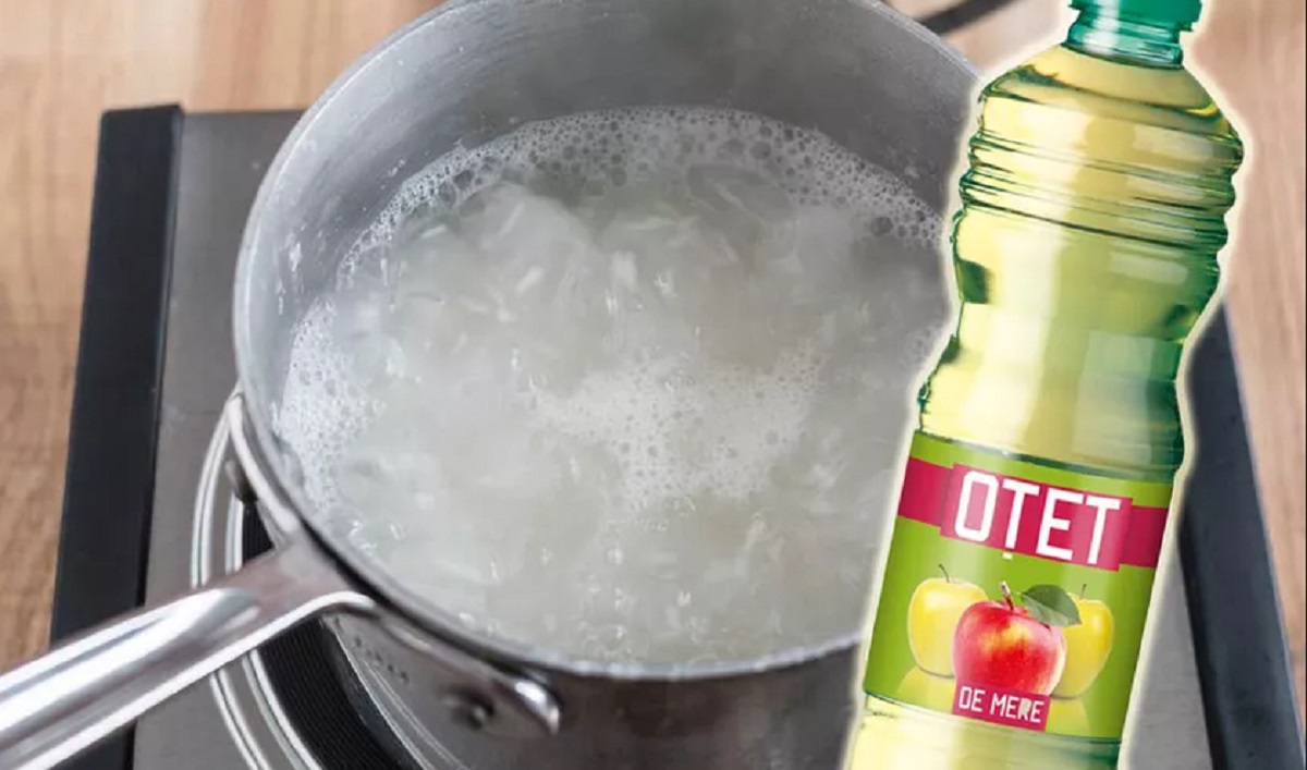 A turnat din greșeală oțet în apa în care fierbea orezul