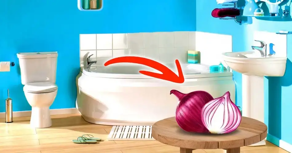 Ceapa ajută la neutralizarea mirosurilor din baie