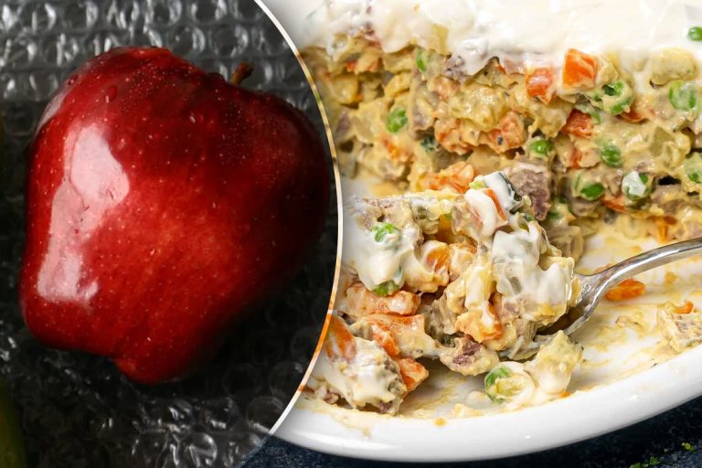 De ce să pui măr în salata de boeuf. Rețeta de care nu te vei mai sătura