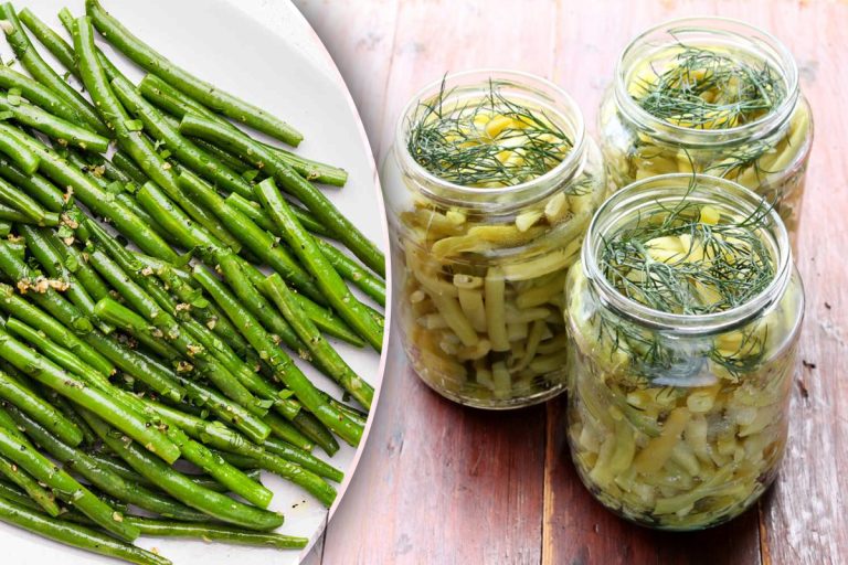 Fasole verde la borcan pentru iarnă. Nu are conservant sau aspirină. Secretul ca să se păstreze excelent și 2 ani