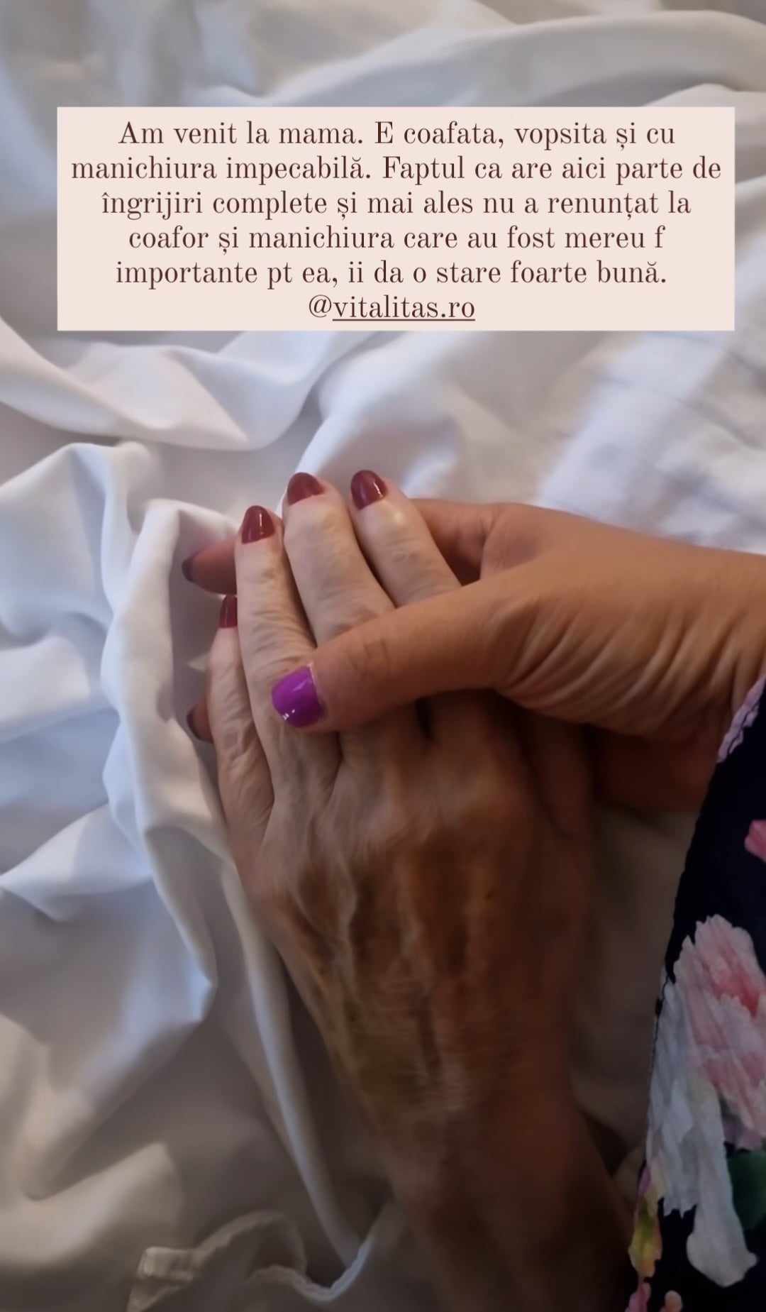 Imaginea pe care a postat-o Oana Roman pe Instagram