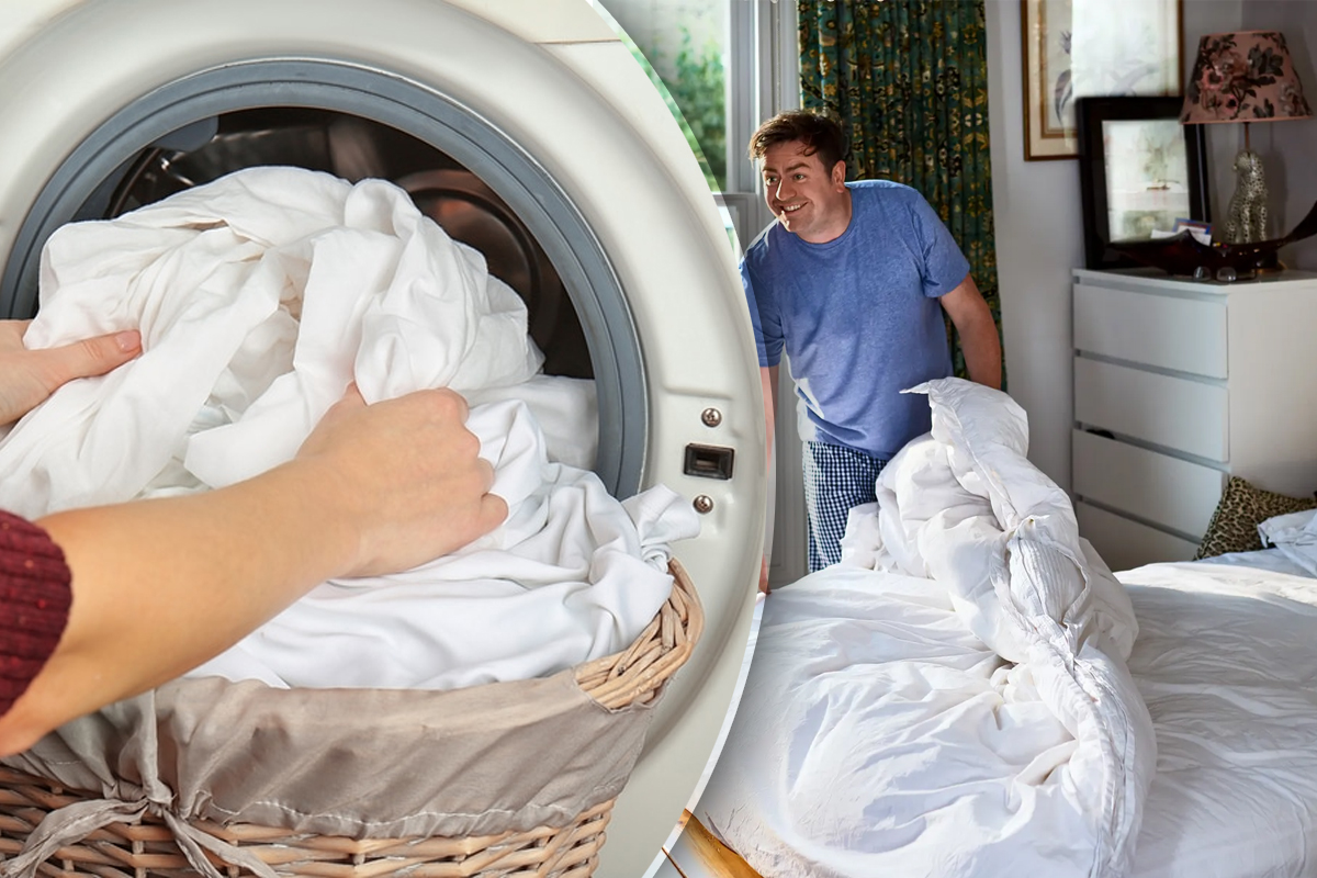 La cate grade se spala lenjeria de pat. Temperatura ideala care le face din nou curate