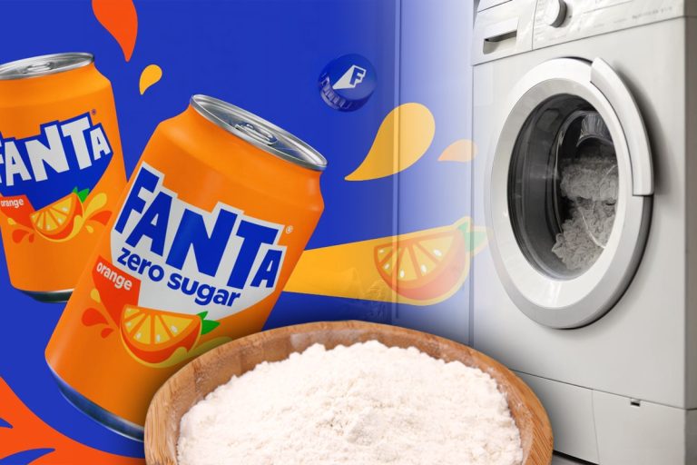 A turnat Fanta și bicarbonat în mașina de spălat, apoi a așteptat câteva secunde. Nu i-a venit să creadă ce vede