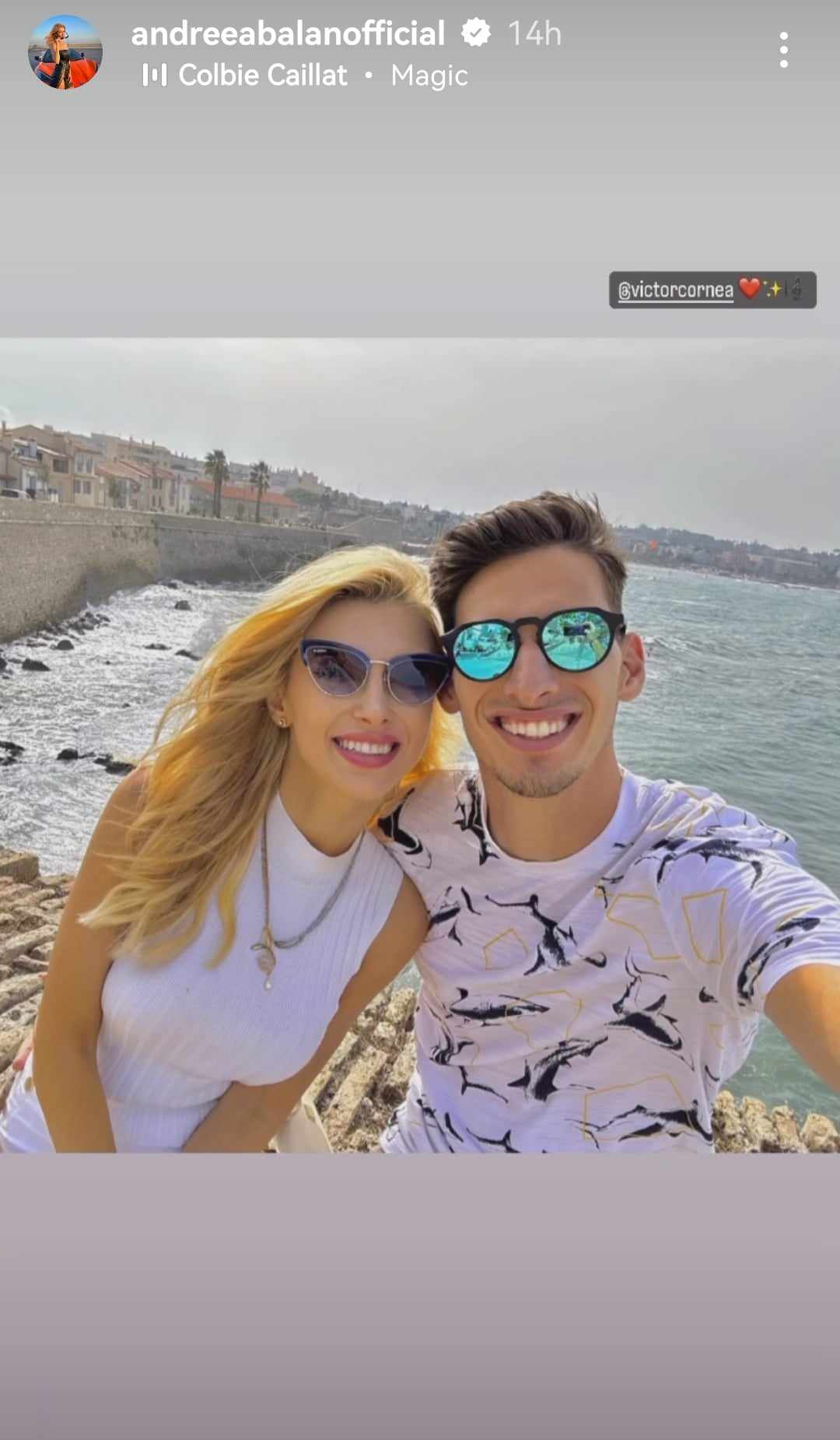 Andreea Balan si Victor Cornea, ipostaza senzuala departe de Romania 1