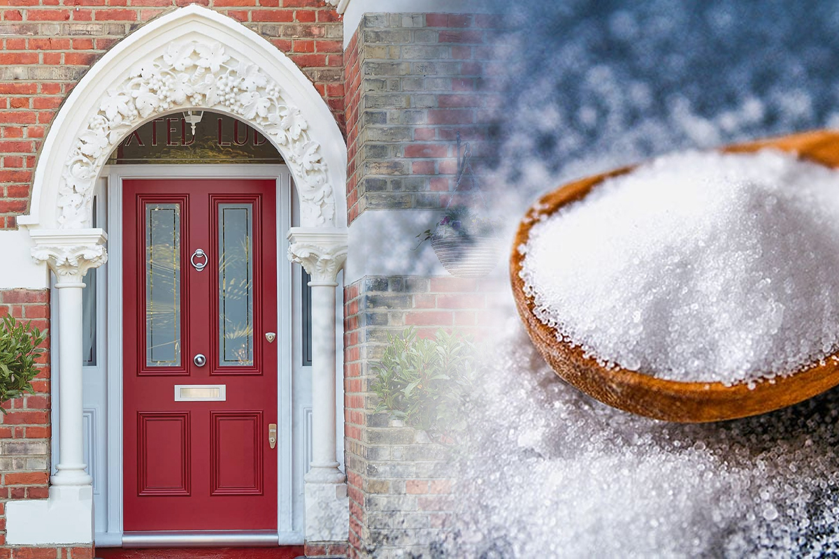 Ce inseamna cand gasesti sare in fata usii tale