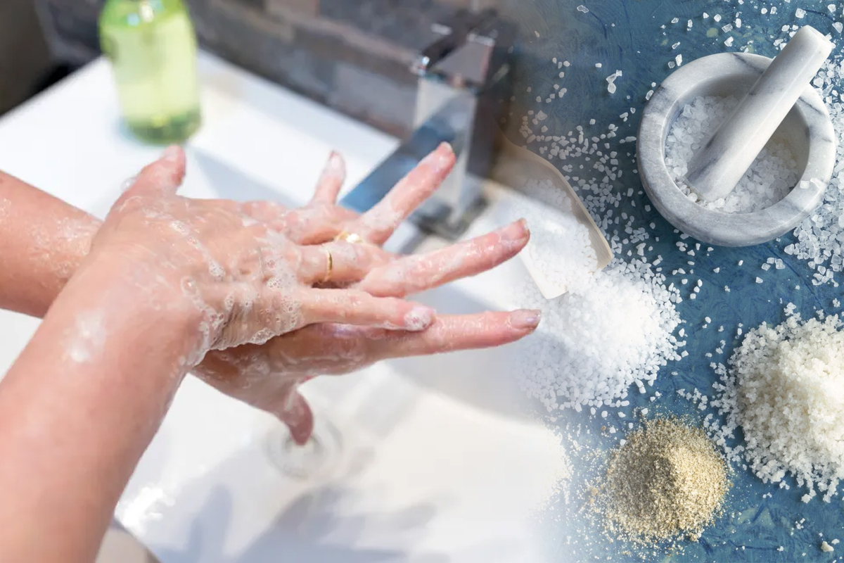De ce e bine sa te speli pe maini cu sare