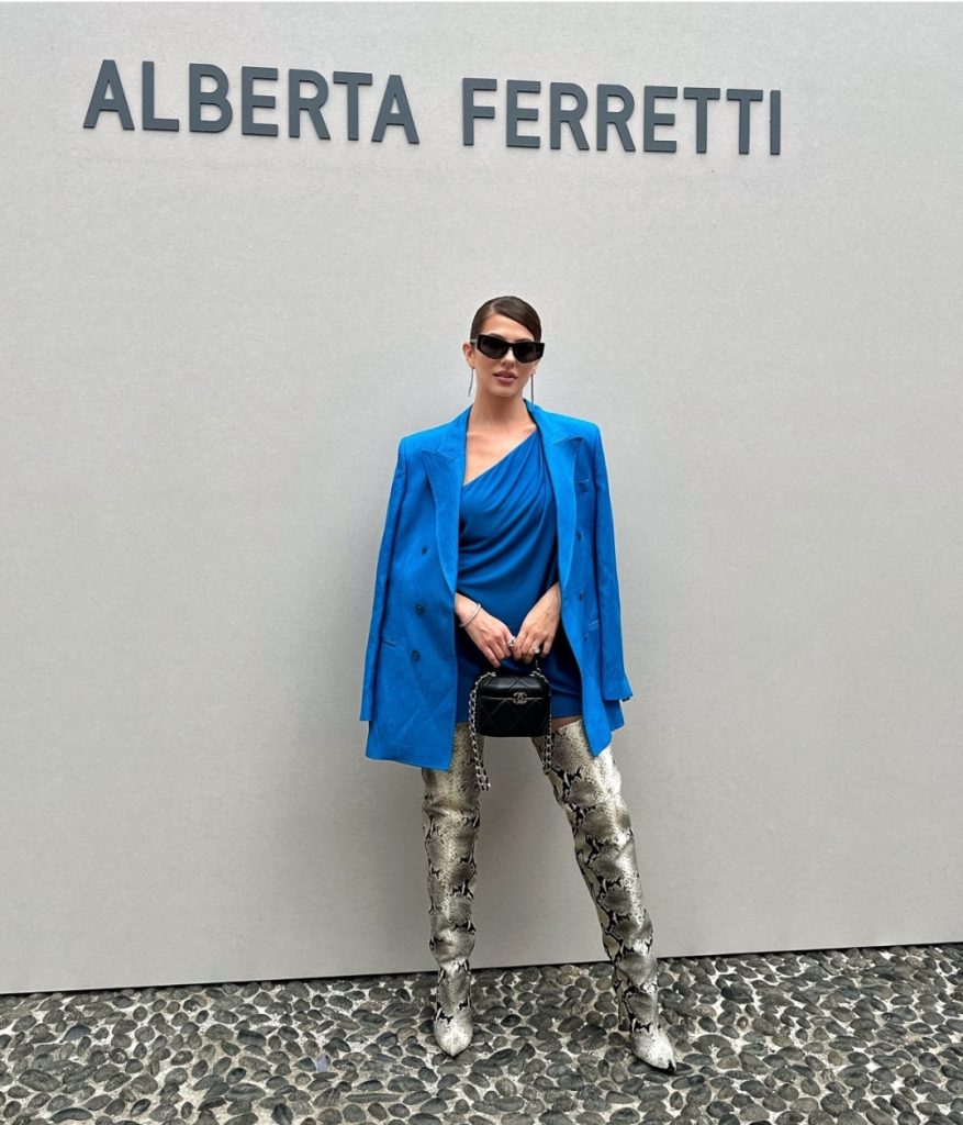 Lidia Buble, la Milano Fashion Week 2023