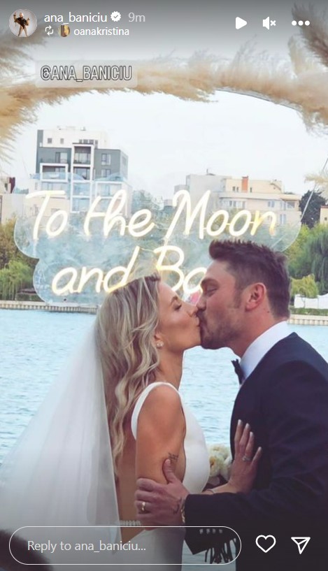 Rochia de mireasa spectaculoasa purtata de Ana Baniciu la nunta ei 1