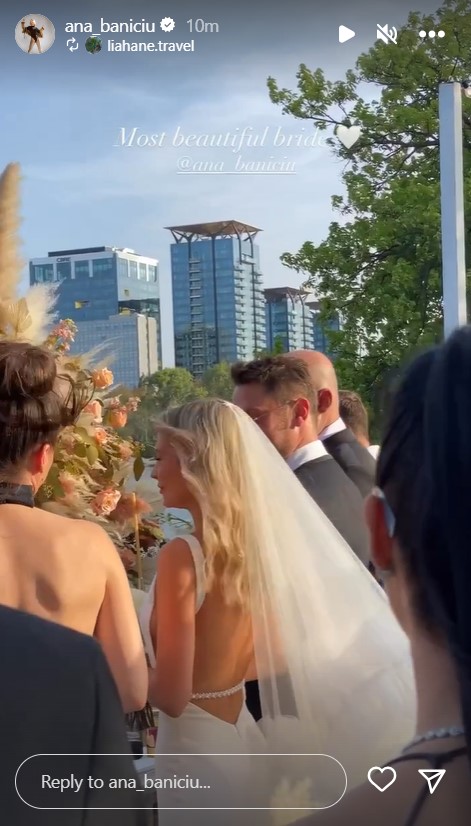 Rochia de mireasa spectaculoasa purtată de Ana Baniciu la nunta ei 2