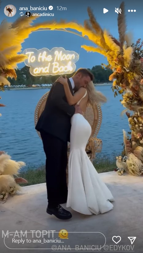 Rochia de mireasa spectaculoasa purtată de Ana Baniciu la nunta ei 6