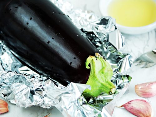 Vinete coapte în folie de aluminiu