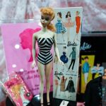 CALIFORNIA, USA - SEPTEMBER 23: A 1959 Barbie doll displays at the World Doll Day show in Concord, California, United States on September 23, 2023. Barbie just sold at Theriault's Auction on July 31st 2023, for $48,000 plus buyers premium. Originally the doll sold for $3.00 in the famous black and white swimsuit in its box in 1959. The doll is owned privately, by the Directors of the Grovian Doll Museum and Carmel Doll Shop, Michael Canadas and David Robinson. Tayfun Coskun / Anadolu Agency/ABACAPRESS.COM,Imagine: 807926373, Licenta: Rights-managed, Restrictii: , Model Release: no, Credit line: AA/ABACA / Abaca Press / Profimedia