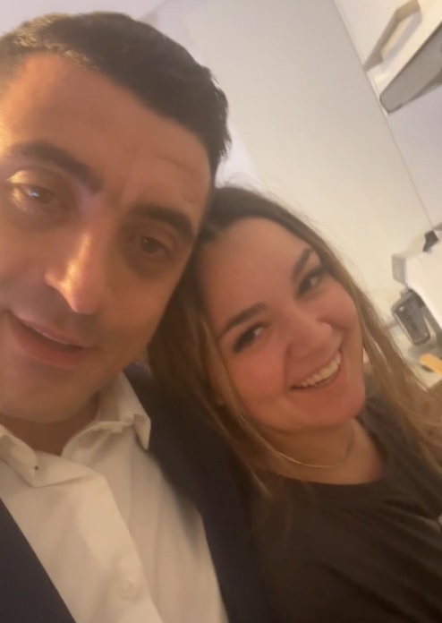 Primele imagini cu sotia lui George Simion insarcinata