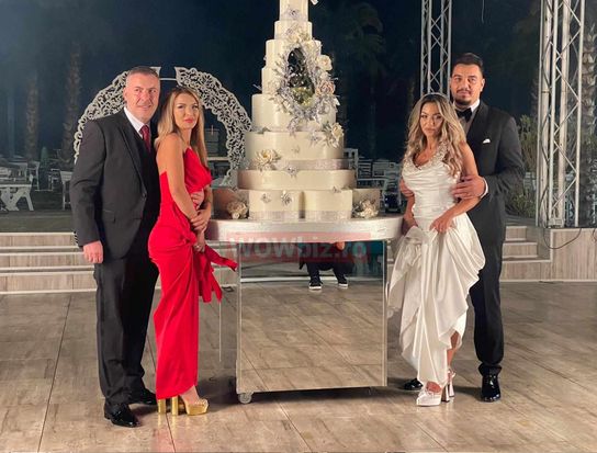 De ce a lipsit Teo Trandafir de la nunta lui Bursucu. A fost marea absentă. Imagini spectaculoase cu mirii, invitații și tortul de 8 etaje FOTO