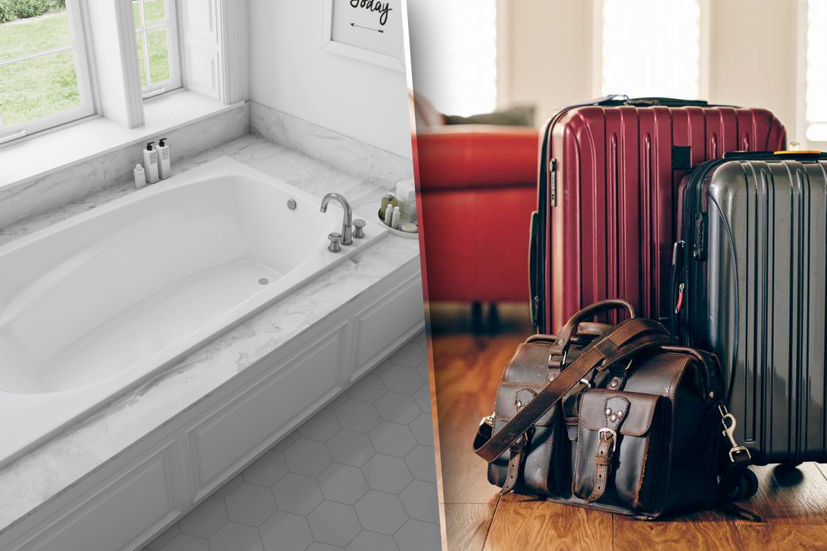 De ce sa pui valizele in cada, cand ajungi in camera de hotel