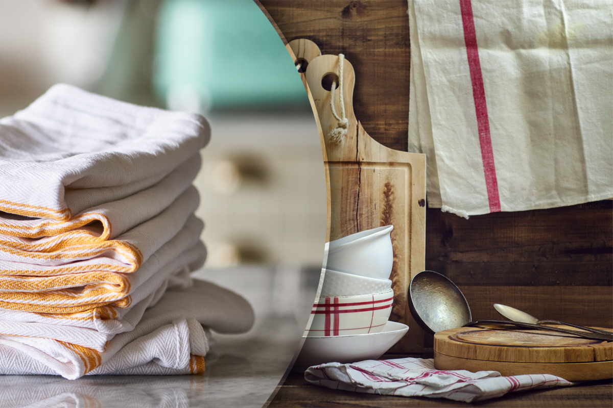 In ce sa tii inmuiate prosoapele de bucatarie pentru a scapa de pete si mirosul neplacut