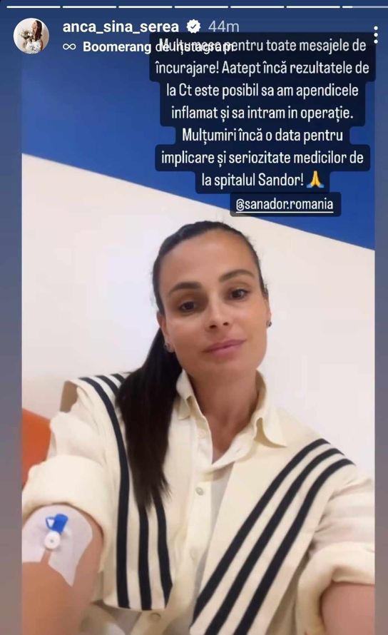 Anca Serea, din nou pe mâna medicilor