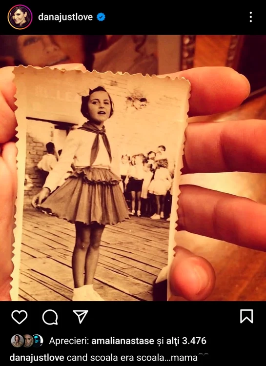 Fotografia rară postată de Dana Budeanu cu mama ei