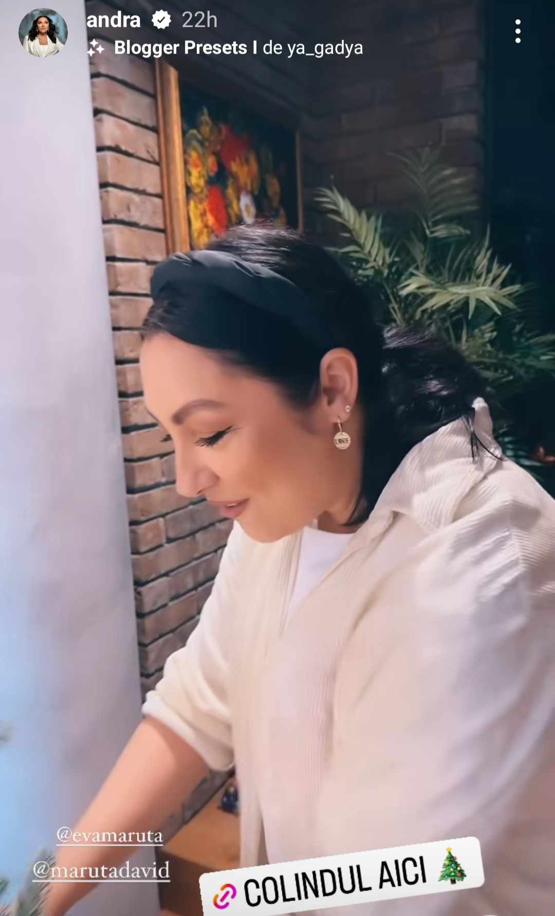 Andra și Cătălin Măruță și-au împodobit casa de sărbători