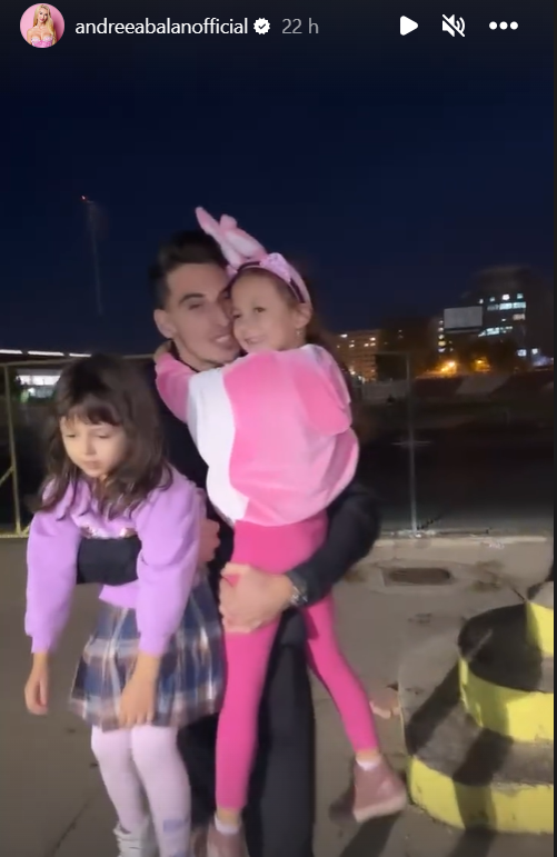Andreea Bălan și Victor Cornea, imaginea care a topit internetul. Are legătură cu fetițele artistei