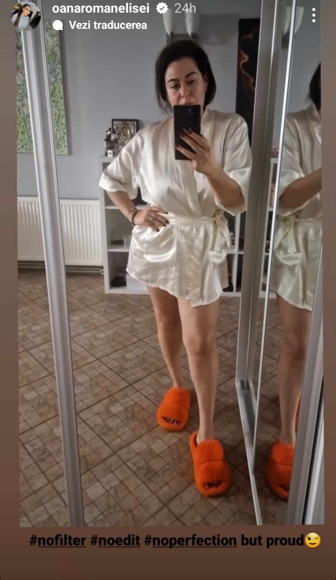 Cum s-a pozat Oana Roman, după ce a fost acuzată de Vica Blochina că își editează prea mult pozele. S-a arătat în toată splendoarea, fără filtre și retușuri