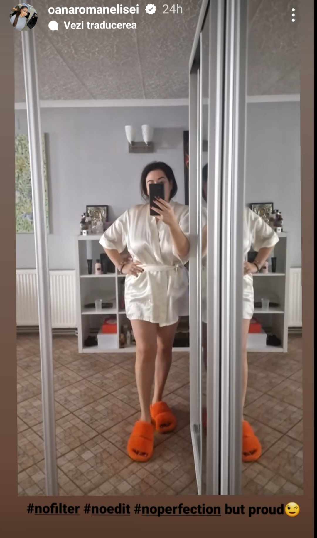 Cum s-a pozat Oana Roman, după ce a fost acuzată de Vica Blochina că își editează prea mult pozele. S-a arătat în toată splendoarea, fără filtre și retușuri
