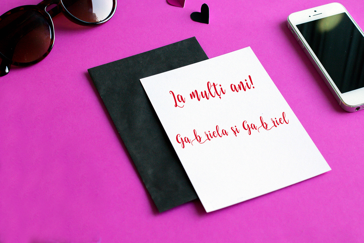 La mulți ani Gabriela și Gabriel