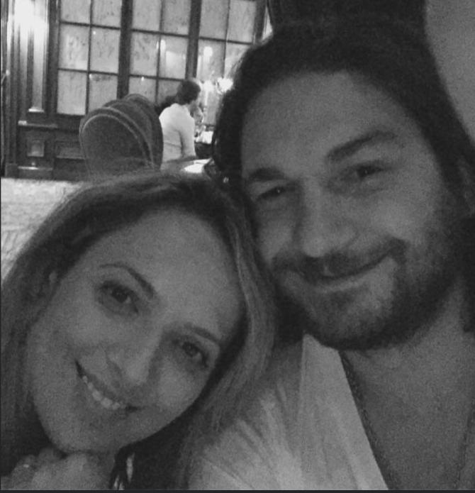 Florin Dumitrescu si sotia sa, Cristina