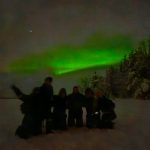 Vedetele au surprins aurora boreala