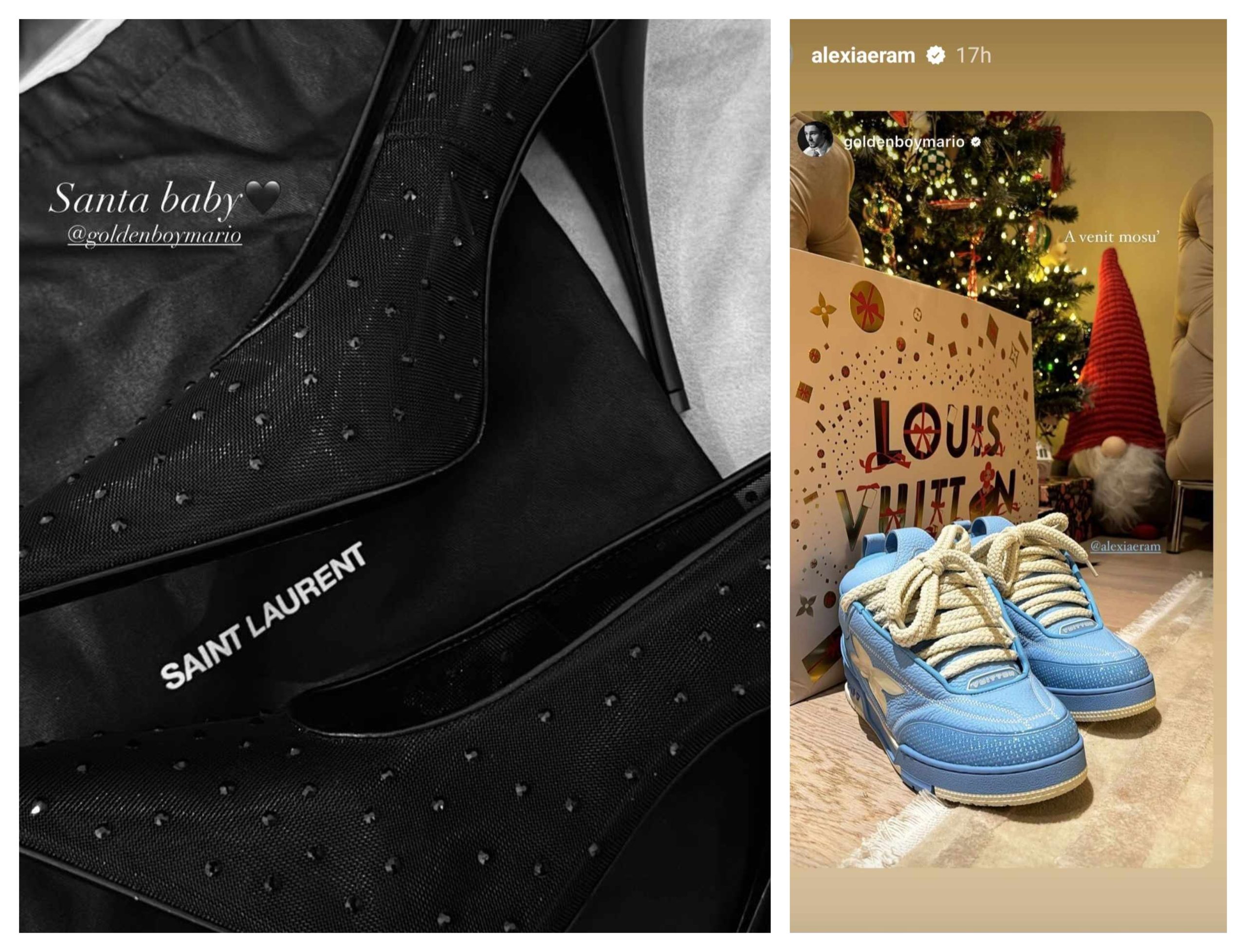 Cât costă pantofii pe care Alexia Eram i-a primit de la Mario Fresh, de Crăciun