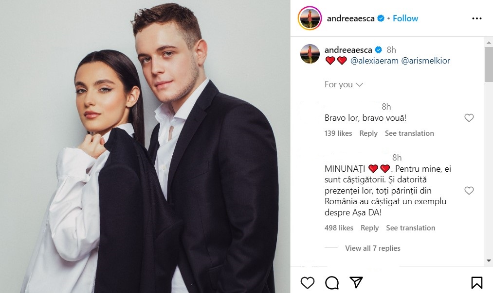 Ce a postat Andreea Esca, imediat dupa finala America Express 2023